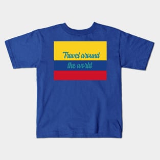 Travel Around the World - Colombia Kids T-Shirt